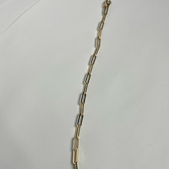 14k gold filled paperclip bracelet - Picture 3 of 4